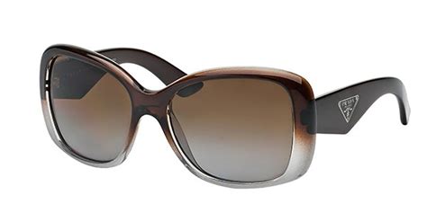 prada spr 32p pdm-6e1|Prada Pr 32p Pdm6e1 Women's Classic Brown/gray Square .